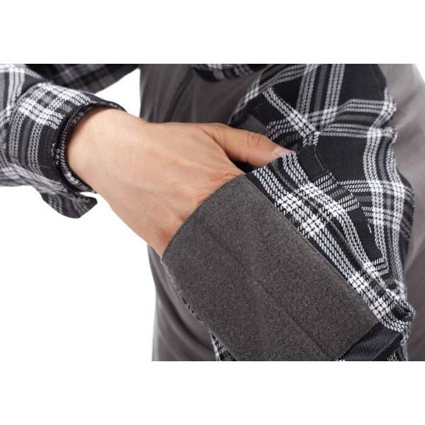 Invadergear Flannel Combat T-shirt Med Lång ärm Grå XS Man