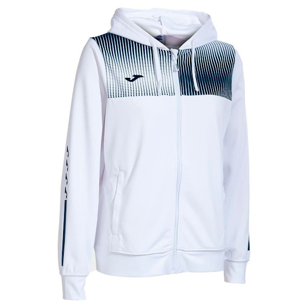 Joma Sweatshirt Med Fuld Lynlås Hvid L Kvinde