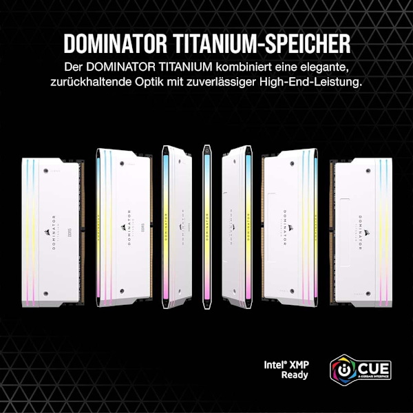 Corsair Hukommelse Ram Dominator Titanium Cmp64gx5m2x6600c32w 64gb 2x32gb Ddr5 6600mhz
