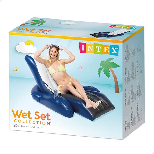 Intex Armchair Vit,Blå 180 x 135 cm