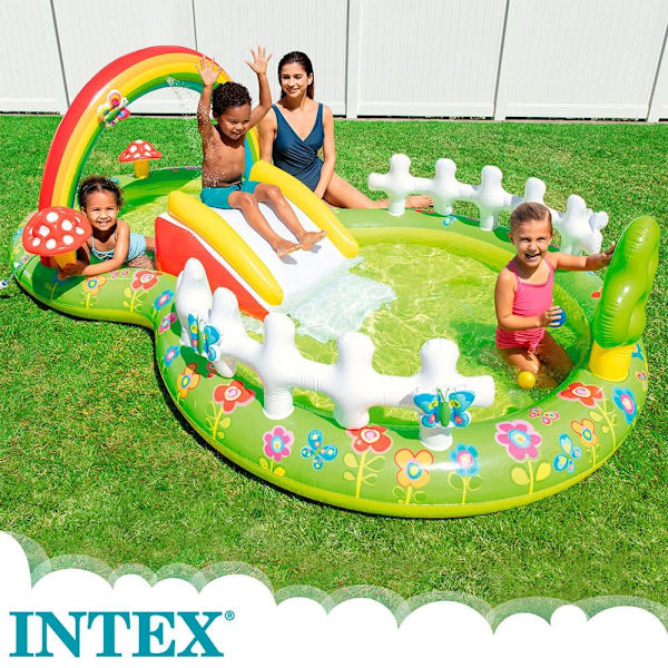 Intex Puutarhaleikkikeskus Liukumäellä Monivärinen 290 x 180 x 104 cm