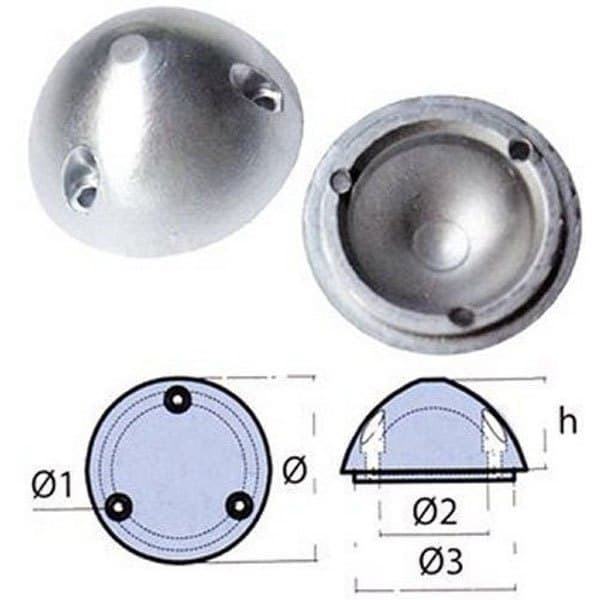 Tecnoseal Propel Anode Variprop Søvfarvet 54 mm