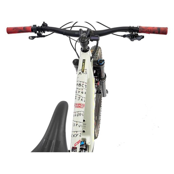 All Mountain Style Klistermærker Til Cykelramme Stranger Things Lights Extra Hvid