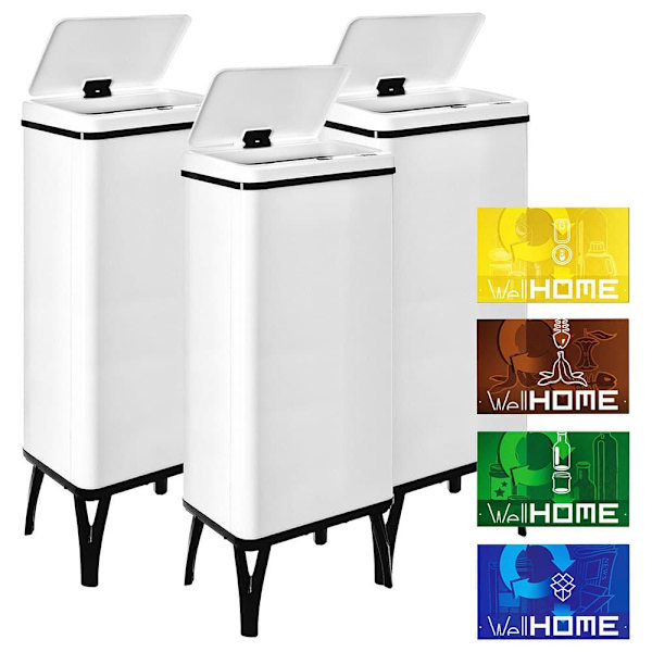 Wellhome Smarta Soptunnor 60l 3 Enheter