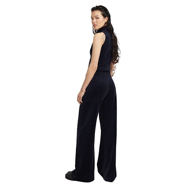 G-star Wide Leg Velvet Overall Blå M Kvinna