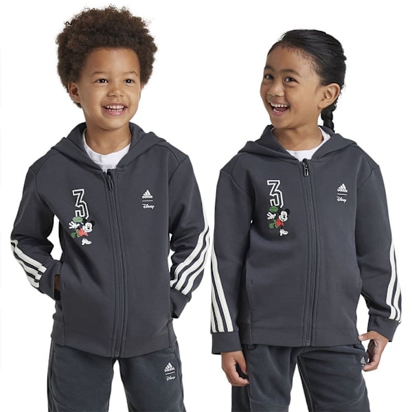 Adidas Disney Mickey Mouse Sweatshirt Med Dragkedja Grå 6-7 Years Pojke