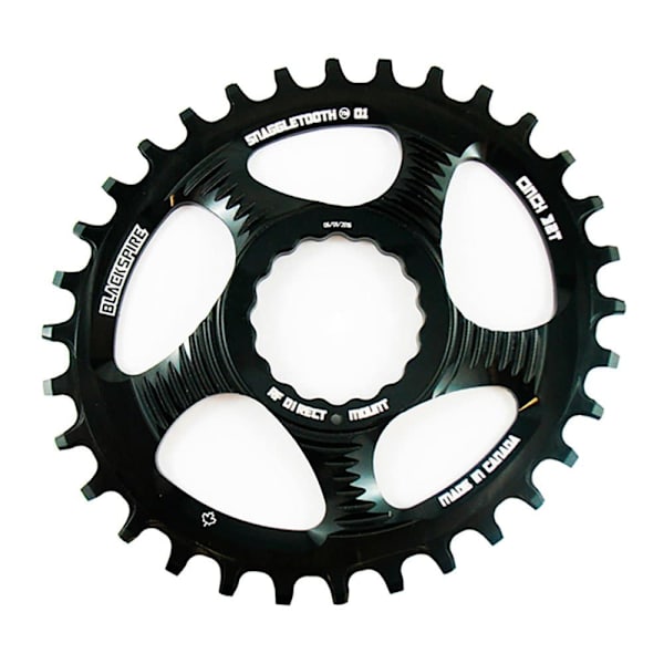 Blackspire Snaggletooth 6 Mm Offset Ovalt Klinge Sort 28t