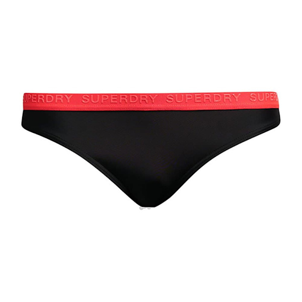Superdry Elastic Classic Bikinitrusser Sort XL Kvinde