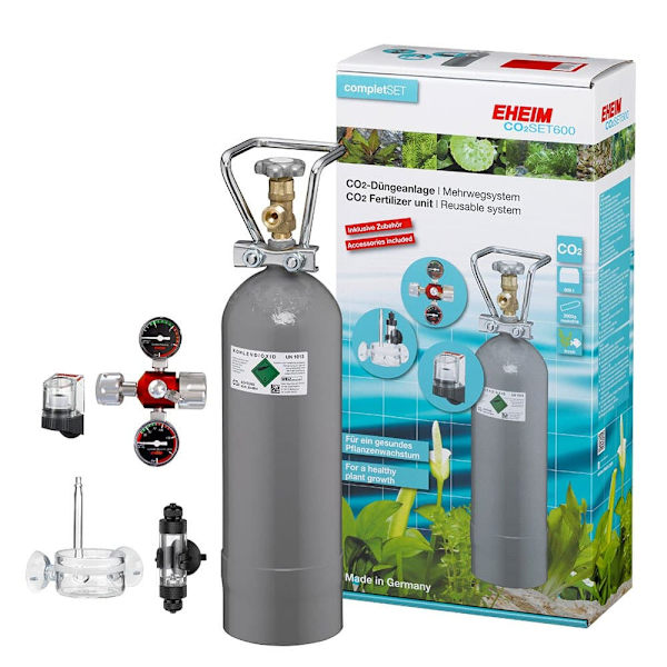 Eheim Co2 Set 600 Komplett Set Inklusive Påfyllningsbar Flaska Av 2000g