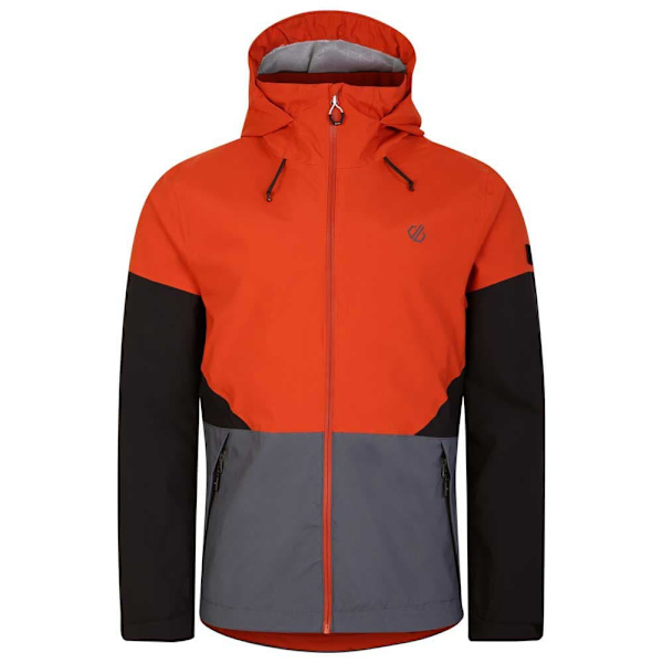Dare2b Regnjakke Med Fuld Lynlås Terrain Orange L Mand