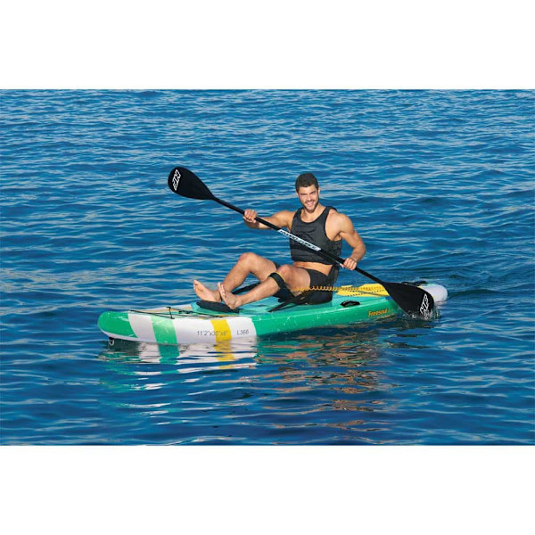 Bestway Uppblåsbart Paddelsurfset Hydro-force Freesoul Tech 11´2´´ Grönt,Vit 340.4 cm / 89 cm
