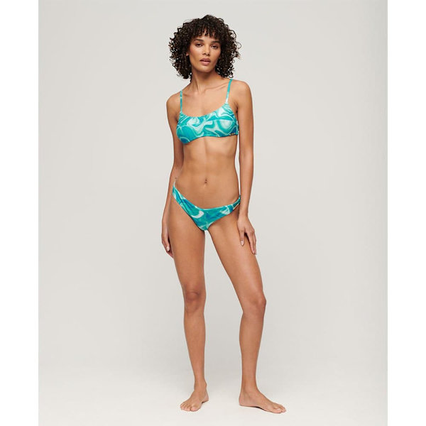 Superdry Print Bralette Bikinitopp Blå XL Kvinna