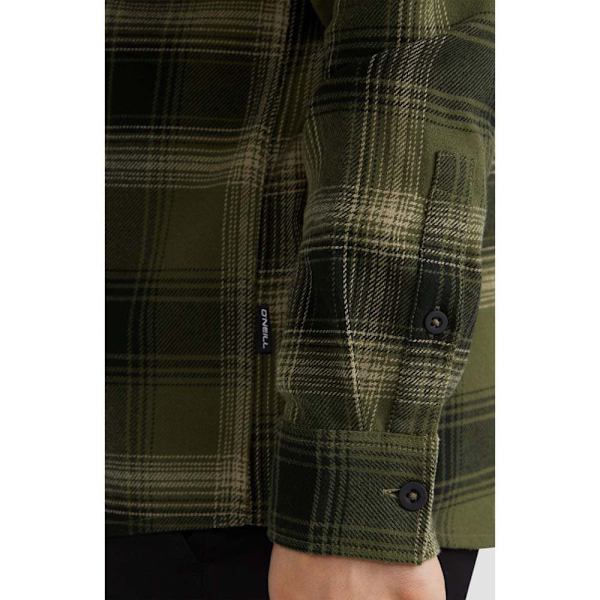 O´neill Flannel Check Skjorte Med Lange ærmer Grøn M Mand