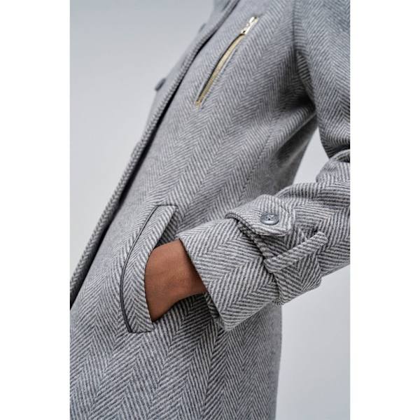 Salsa Jeans The Classic Wool Kappa Grå L Kvinna