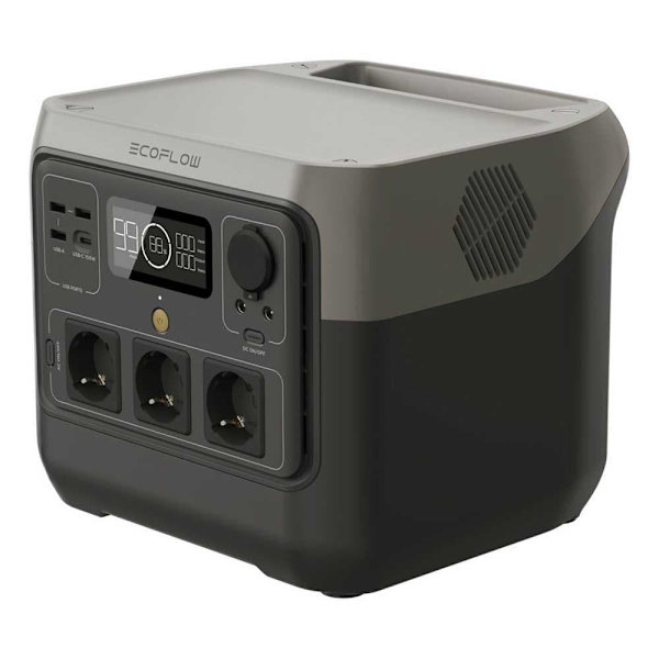 Ecoflow Kannettava Voimala River 2 Pro Hopeinen