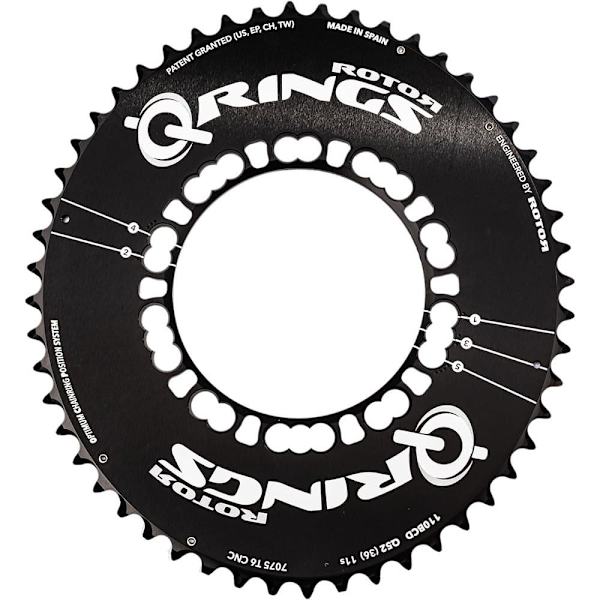 Rotor Kæderring Q Rings 110 Bcd Outer Aero Sort 52t