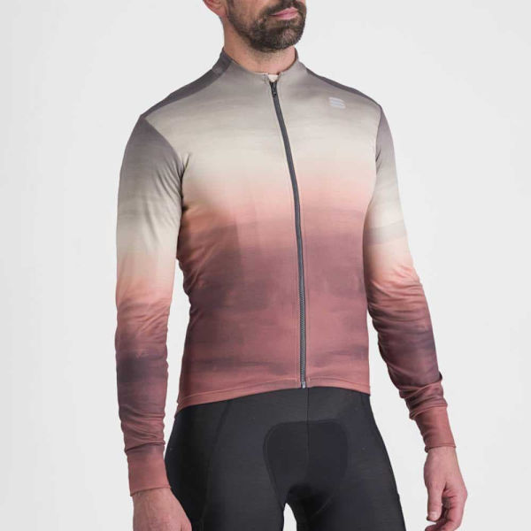 Sportful Flow Supergiara Thermal Långärmad Trikå Brun,Röd S Man