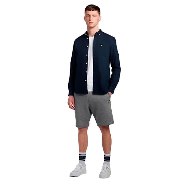 Lyle & Scott Skjorte Regular Fit Light Weight Oxford Blå XL Mand