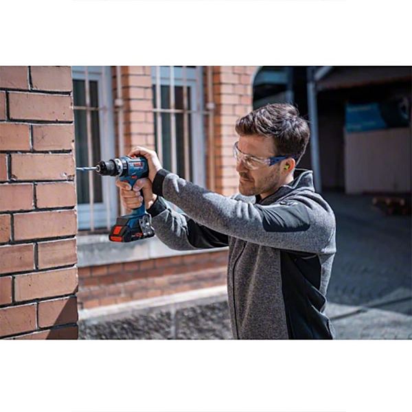 Bosch Professional Vasarapora Gsb18v-90c+2x4.0ah+gal18v-40+l-boxx Hopeinen