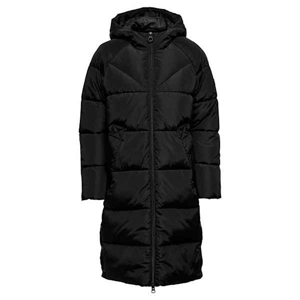 Only Frakke Amanda Long Puffer Sort XS Kvinde