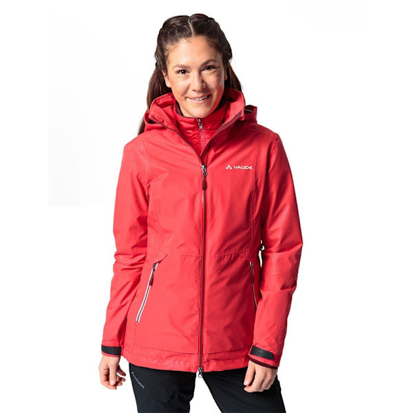 Vaude Täysi Vetoketjullinen Sadetakki Elope 3 In 1 Punainen 42 Nainen