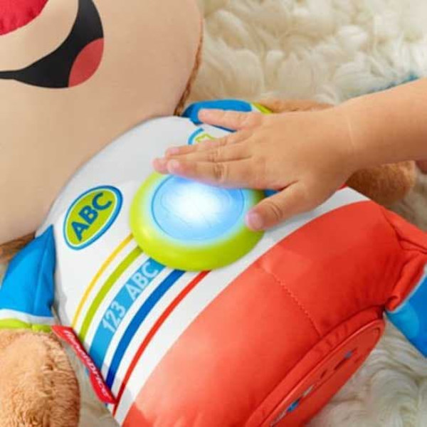 Fisher Price Grin Og Lær Stor Legetøjshvalp Med Lyde Flerfarvet 18 Months
