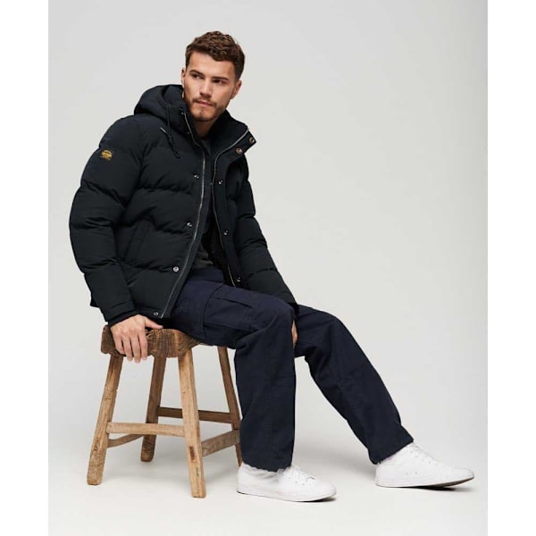 Superdry Everest Short Pufferjakke Sort XL Mand