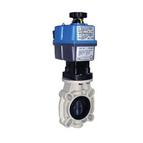 Cepex 30273 Ø90 Pvc-u Sommerfugleventil Industri O-ringe Epdm Elektrisk Aktueret Ac/dc 24-240v