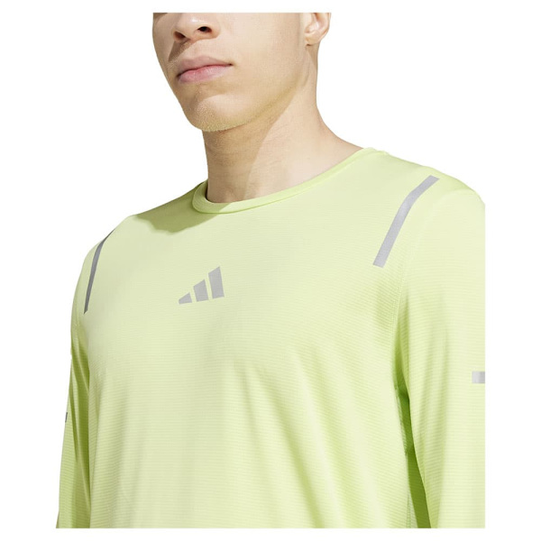 Adidas Ultimate Running Reflective Pitkähihainen T-paita Keltainen M Mies