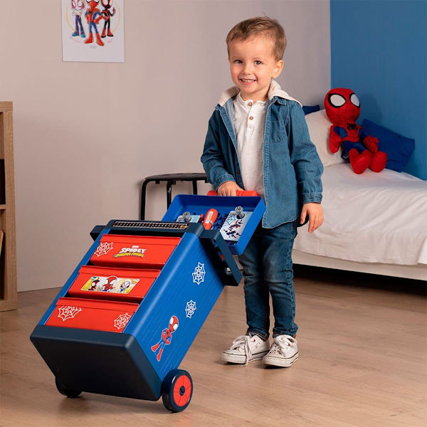 Smoby Trolley Diy Spidey Rød