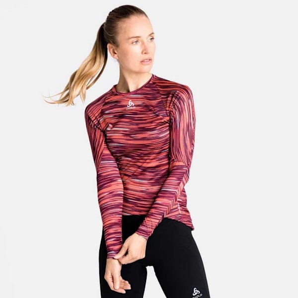 Odlo Pitkähihainen Jersey Zeroweight Ceramiwa Punainen S Nainen