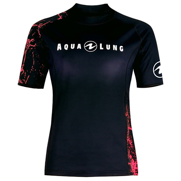 Aqualung Kortærmet Kvinde Top Ceramiqskin Sort 2XL