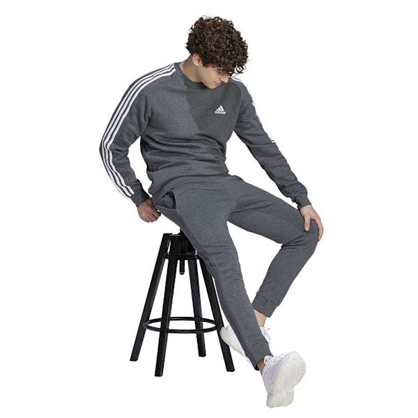 Adidas Byxor Essentials Fleece Tapered Cuff Big Logo Joggers Grå XS / Regular Man