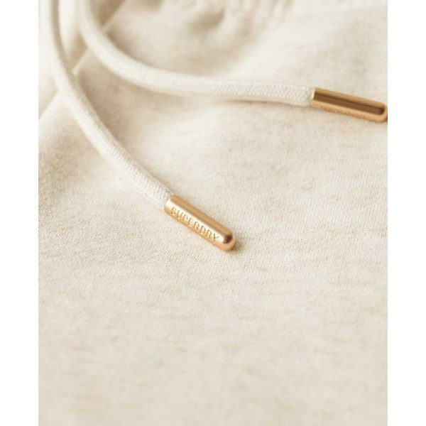 Superdry Essential Logo Cuff Mjukisbyxor Beige M Kvinna
