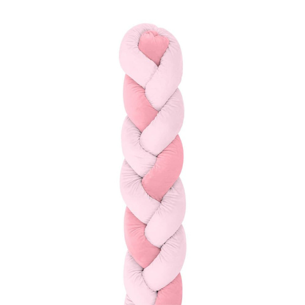 Kikkaboo Flätad Protector 210 Centimeter 3 Flätor 20 Centimeter Rosa