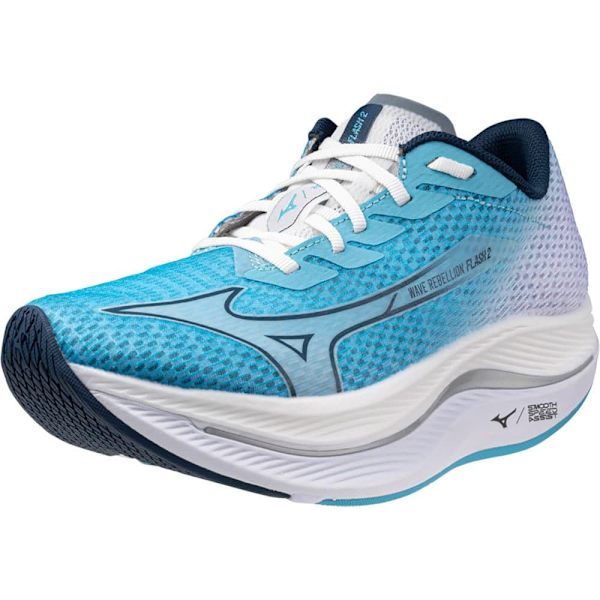 Mizuno Wave Rebellion Flash 2 Løbesko Blå EU 38 1/2 Kvinde