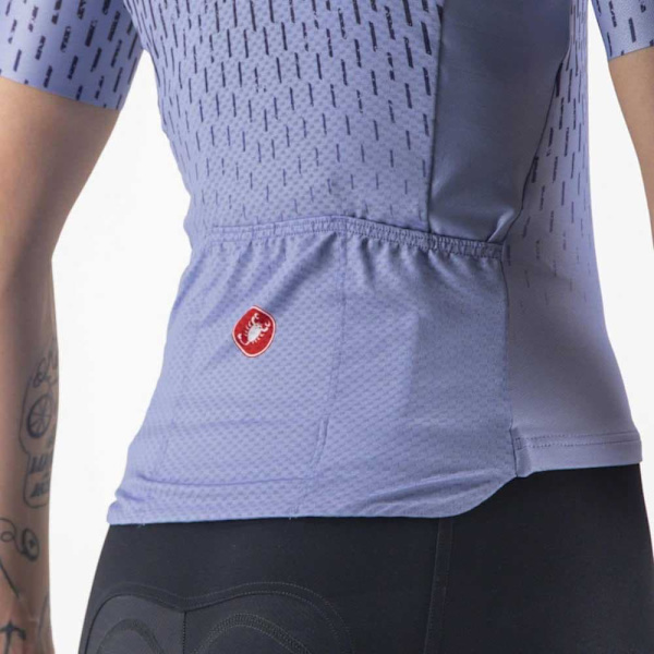 Castelli Aero Pro Korta ärmar Cykeltröja Lila XS Kvinna