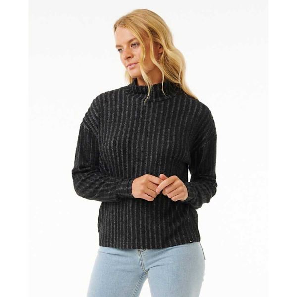 Rip Curl Cosy Fleece Sweatshirt Sort XS Kvinde