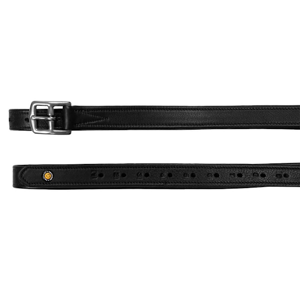 Equestro Double Curved Buckle Läderremmar  155 cm