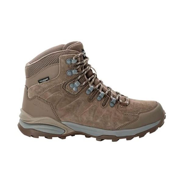 Jack Wolfskin Refugio Texapore Mid Vandrestøvler Brun EU 42 Kvinde
