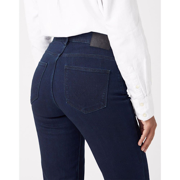 Wrangler Straight Jeans Blå 36 / 34 Kvinna