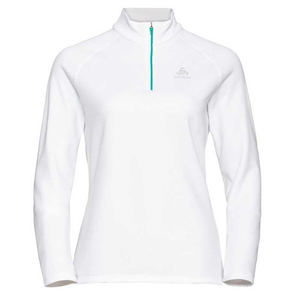 Odlo Besso 1/2 Blixtlås Fleece Vit XS Kvinna