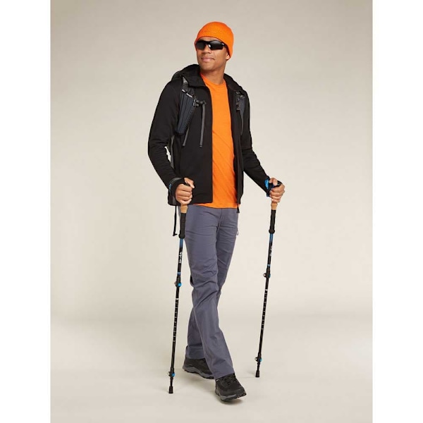 Icebreaker Merino 360 Realfleece Elemental Sweatshirt Med Lynlås Sort L Mand