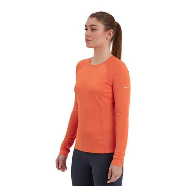 Montane Dart Pitkähihainen T-paita Oranssi M Nainen