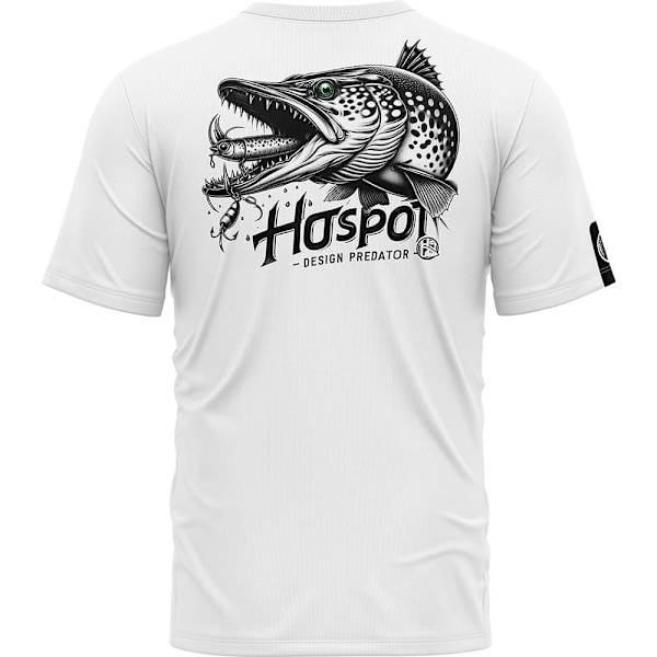Hotspot Design Predator Pike T-shirt Med Korte ærmer  2XL Mand