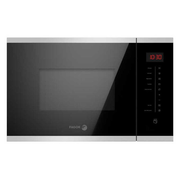 Fagor Sisäänrakennettu Grilli Mikroaaltouuni 3mwb25btcgx 900w Musta,Hopeinen 25 Liters / EU Plug