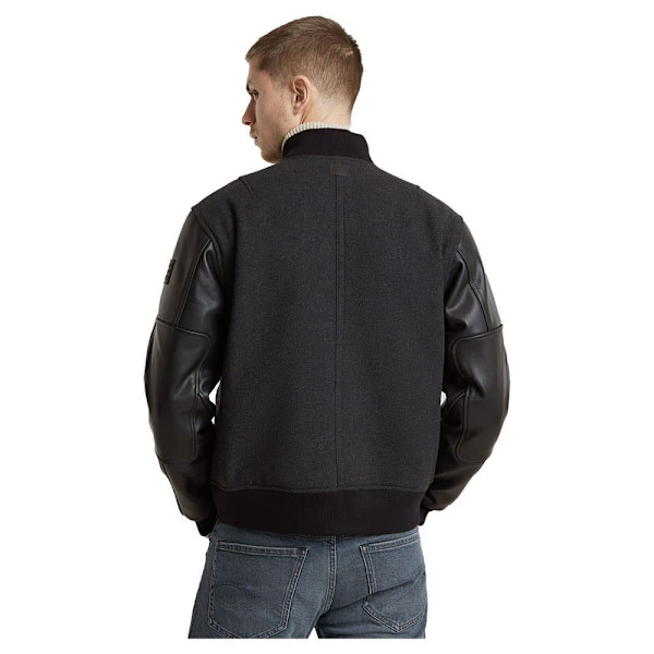 G-star Varsity Wool Læderjakke Sort L Mand
