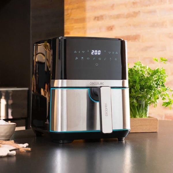 Cecotec Air Fryer Cecofry Full Inox 5500 Pro Con Accesorios 1700w 5.5l Svart