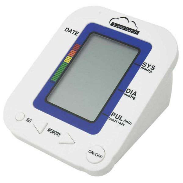 Silvercloud Elektronisk Armtensiometer Med Lcd-skærm Mb23 Hvid