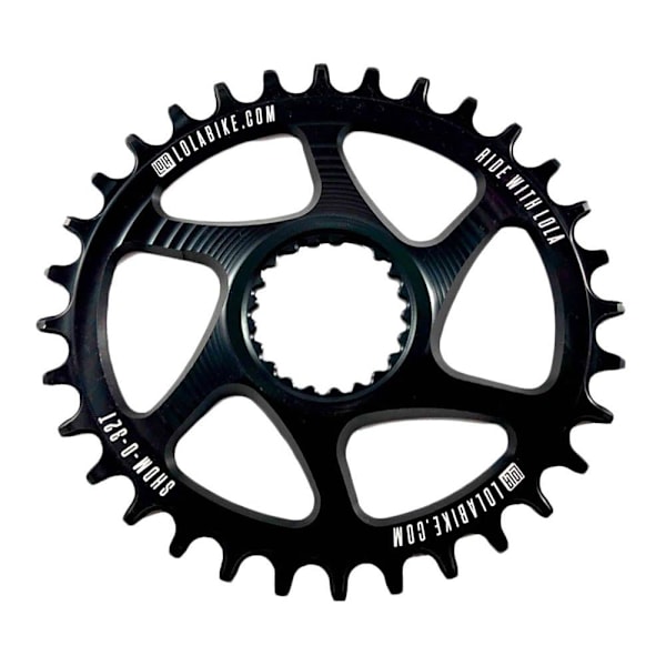 Lola Oval Kædering Med Direkte Montering Shimano Sort 32t